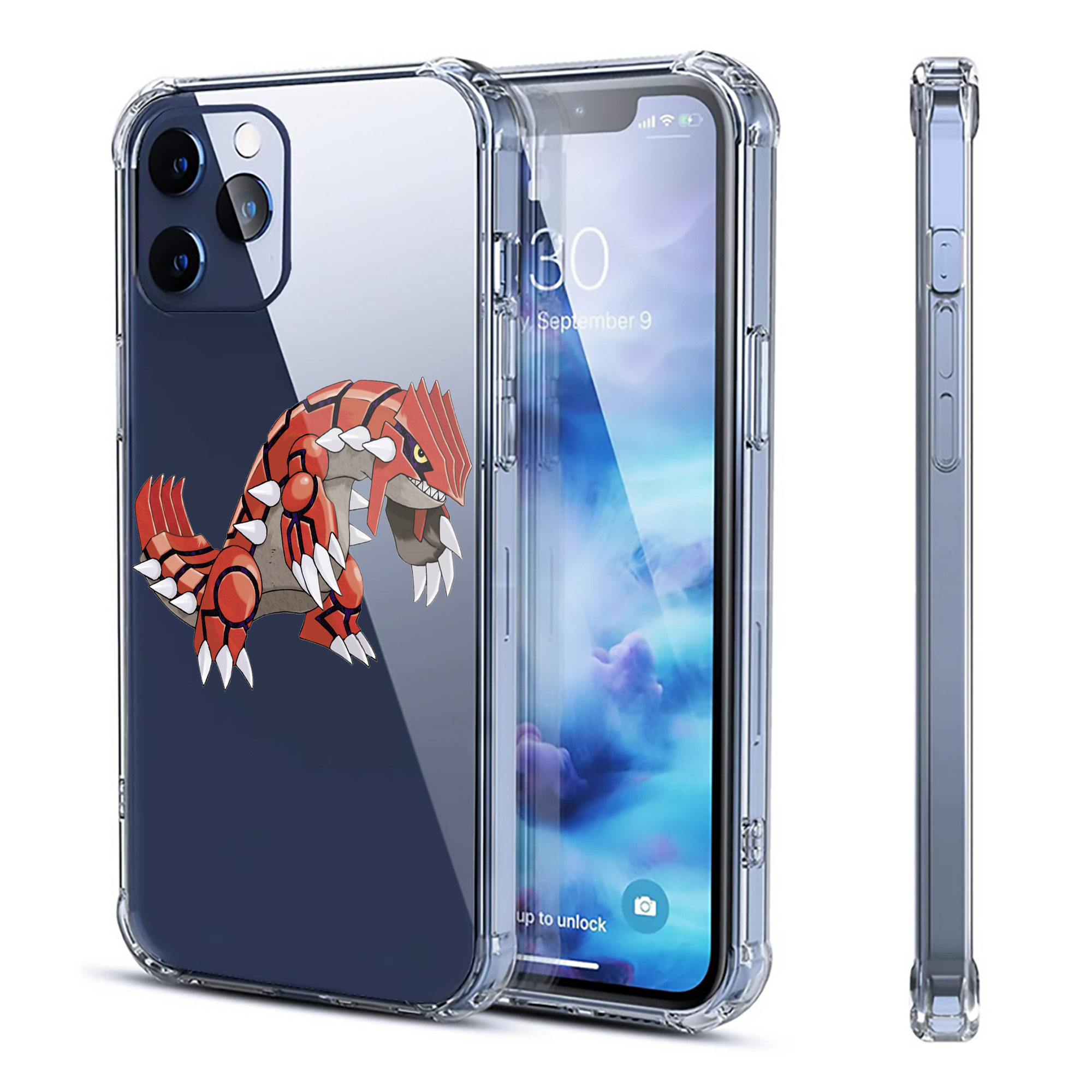 （画像用） ポケットモンスター Pokémon 【iPhone 12シリーズ対応】透明スマホケース（クリアソフトケース）